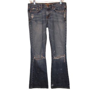 COPY - Abercrombie & Fitch Distressed Flare Jeans…